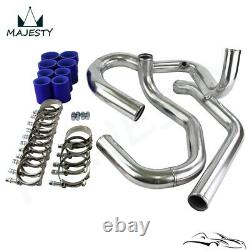 Front Mount Bolt On Intercooler Piping Kit Fits VW Jetta Golf 1.8T 98-05 Blue