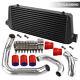 Front Mount Intercooler Kit For Audi A4 1.8t B5 Quattro 98-01 In/out 2.5 Red
