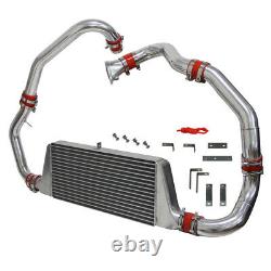 Front Mount Intercooler Kit For Mazda RX7 RX-7 FC FC3S 13B 1986-1991 1.3L Red