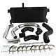 Front Mount Intercooler+pipe Kit For Audi A4 1.8t Turbo B6 Quattro 02-06 Black