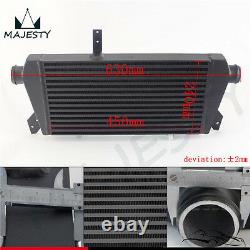 Front Mount Intercooler+Pipe Kit for Audi A4 1.8T Turbo B6 Quattro 02-06 Black