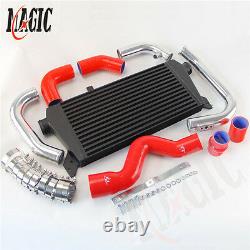 Front Mount Intercooler+Pipe Kit for Audi A4 1.8T Turbo B6 Quattro 02-06 Red