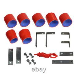 Front Mount Intercooler Pipe Piping Kit For Mazda RX7 RX-7 FC FC3S 13B 86-91 Red