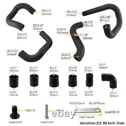 Front Mount Intercooler Piping Kit For Hyundai Genesis 2.0T Turbo 10-12 Black