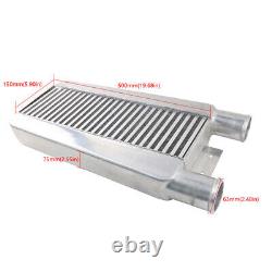 Front Mount Same Side 24x11x3 Turbo Intercooler Aluminum Plate Type 2.5'' I/O