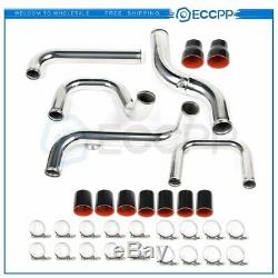 Front Mount TURBO INTERCOOLER PIPING+COUPLER Kit Fits Civic Integra Del Sol