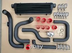 Front Mount TURBO INTERCOOLER PIPING+COUPLER Kit Fits Civic Integra Del Sol+Bov