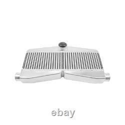 Front Mount Twin Turbo Bar & Plate 2-In 1-Out Intercooler 27.5x13x3.5