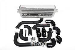 GrimmSpeed Front Mount Intercooler Kit Black Coated Inc. Red Piping For Subaru