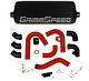Grimmspeed Front Mount Intercooler Kit Black Core Red Piping Fits 2015+ Wrx