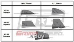 Grimmspeed Top Mount Intercooler Hood Scoop Splitter for 2004-2005 Subaru STI