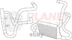Holden VL TURBO Commdore RB30 Front Mount NO HOLES Intercooler Piping Kit BLACK