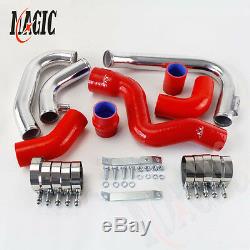 New Front Mount Intercooler Kit for Audi A4 1.8T Turbo B6 Quattro 2002-2006 RED