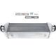 Polished Aluminum Front Mount Tube Fin Intercooler 27x9x4 Inlet / Outlet 3
