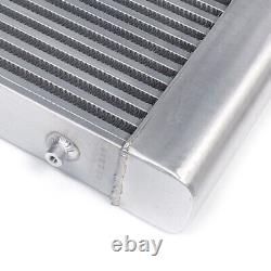 Polished Tube&Fin Intercooler 3 inch Front Mount Inlet&Outlet Same One Side new