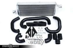 Process West Front Mount Intercooler Fits 2015-2020 WRX Black Stealth Finish
