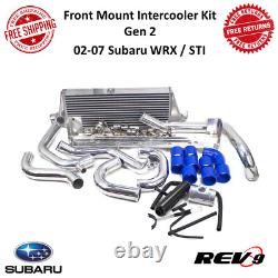 REV9 Front Mount Intercooler Conversion Kit Gen 2 For 2002-2007 Subaru WRX STI