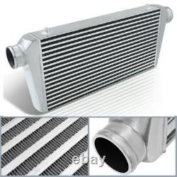 Silver Universal 3'' Outlet/Inlet Bar&Plate Front Mount Intercooler 600x300x76mm