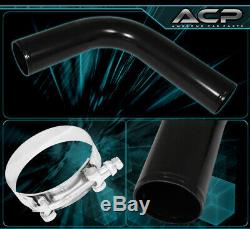 Tube Fin Front Mount Intercooler Fmic + 64MM Aluminum Pipe Piping Kit + Couplers