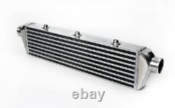 Universal 27'' x 6'' x 2.5'' Tube & Fin Front Mount Intercooler 2.25 In/Outlet