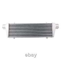 Universal 2.5'' Inlet/Outlet Side Mount Front Turbo Intercooler 27.5x7x3'' Plate