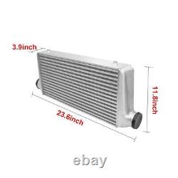 Universal 31x12x4 Front Mount Aluminum Intercooler High Quality Silver Finish