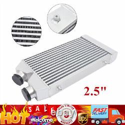 Universal Alu Intercooler 25x11x3 Front Mount 2.5 Inlet&Outlet Same One Side