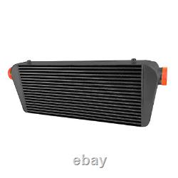 Universal Aluminum Front Mount Intercooler 700X300X100mm 3 Inlet Outlet