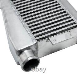 Universal Aluminum Twin Turbo Intercooler 28 x 12 x 3.5 2.5 Inlet 3 Outlet