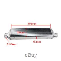Universal Bar&Plate Front Mount Intercooler 55014064 FMIC 2.5 In/Outlet