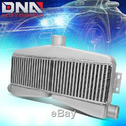 Universal Bar&plate Aluminum 2 In/1 Out Front Mount Intercooler 27.5x14.5x3.5