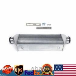 Universal FMIC Turbo Front Mount Intercooler 3Inlet &Outlet Aluminum Tube & Fin