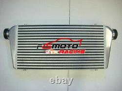 Universal Front Mount 600x300x100mm Alloy Turbo Intercooler 3 In/Outlet PIPE