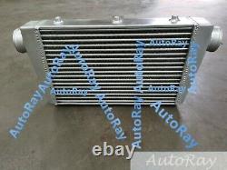 Universal Front Mount Alloy Intercooler Tube&Fin 500x290x62mm 3 In/Outlet 76mm