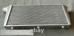 Universal Front Mount Alloy Intercooler Tube&Fin 700x280x60mm 3 In/Outlet 76mm