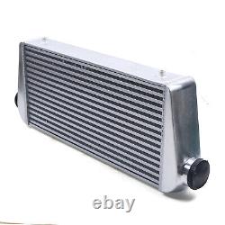 Universal Front Mount Aluminum Large Intercooler 3 Inlet/Outlet 31x12x4 1000HP