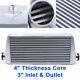 Universal Front Mount Intercooler 31x12x4 3 Inlet & Outlet Intercooler 1000hp