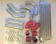 Universal Front Mount Intercooler Kit Fmic 57mm 2.25 Red Hoses 550x180x65 Core