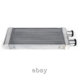 Universal Intercooler & Fin Front Mount 3 Inlet Outlet for Turbo Charger System