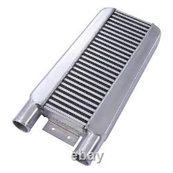 Universal Intercooler Turbo Front Mount 2.5 Inlet/Outlet Same One Side Aluminum