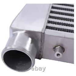 Universal Intercooler Turbo Front Mount 2.5 Inlet/Outlet Same One Side Aluminum