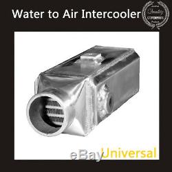 Universal Premium Aluminium Front-Mount Water to Air Square Intercooler Kit NEW