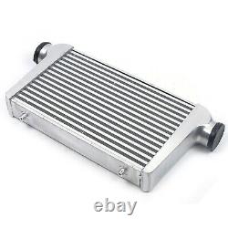 Universal Turbo Front Mount Aluminum Intercooler Tube & Fin 3 Inlet & Outlet