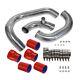 Upgrade Bolt On Front Mount Intercooler Piping Kit For Audi A4 1.8t B5 98-01 Red
