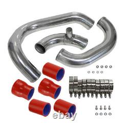 Upgrade Bolt On Front Mount Intercooler Piping Kit For Audi A4 1.8T B5 98-01 Red