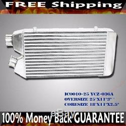 YCZ-036A 2.5 Inlet/Outlet ONE SIDE Front Mount Intercooler Overszie 25X11X3